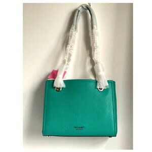 Kate Spade Amelia Medium Shoulder Bag Blue Pebbled Leather Chain Strap Tote